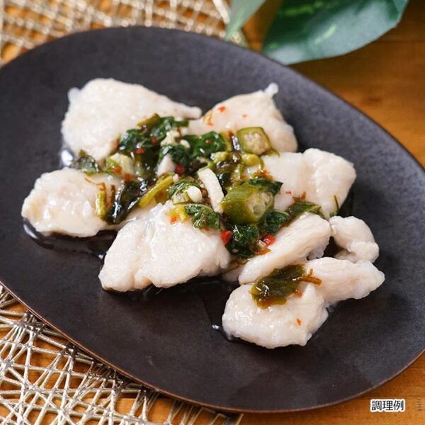 ねばねば鶏むね肉の水晶鶏